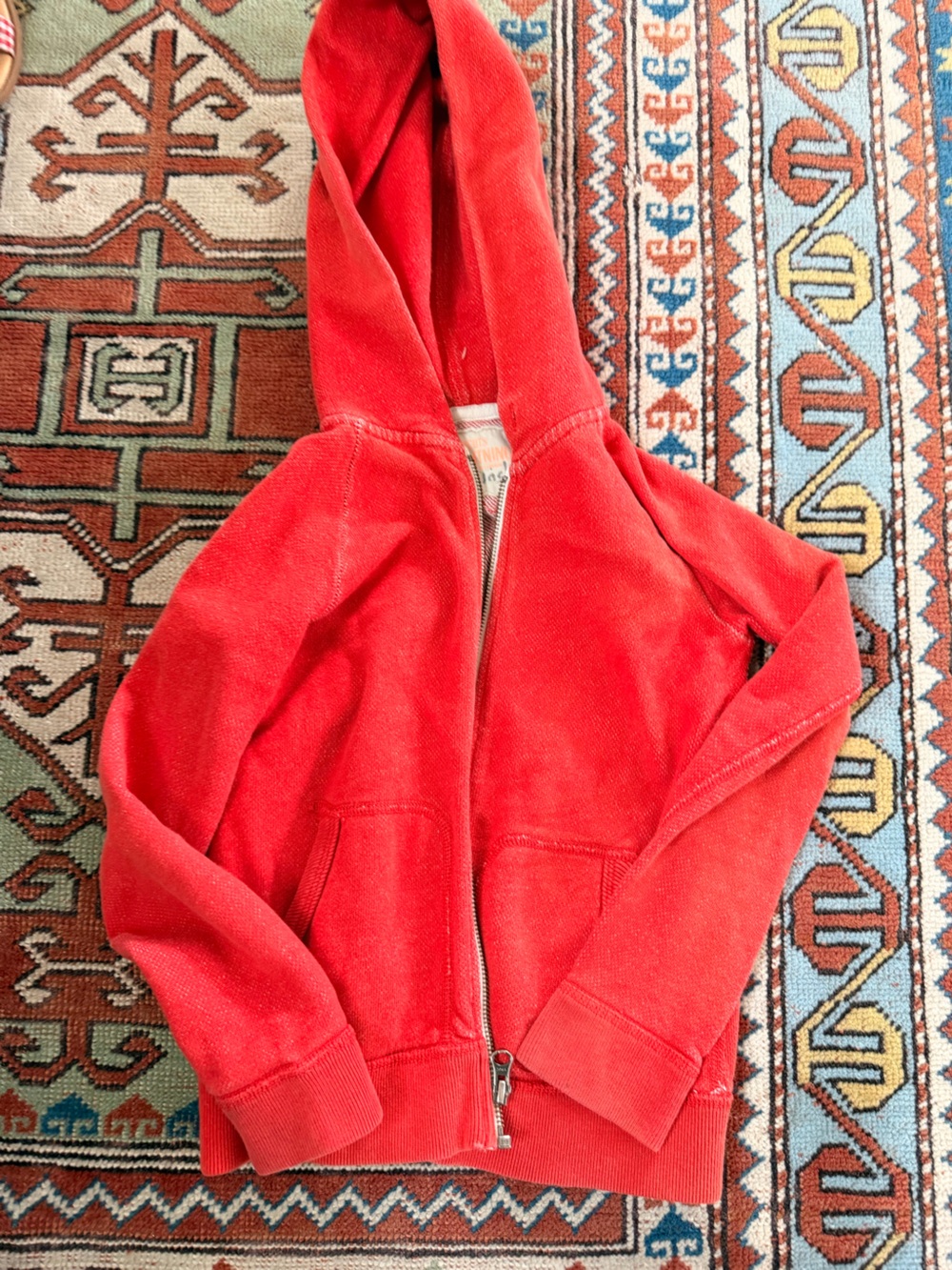Crewcuts Bright Red Zip-Up Hoodie